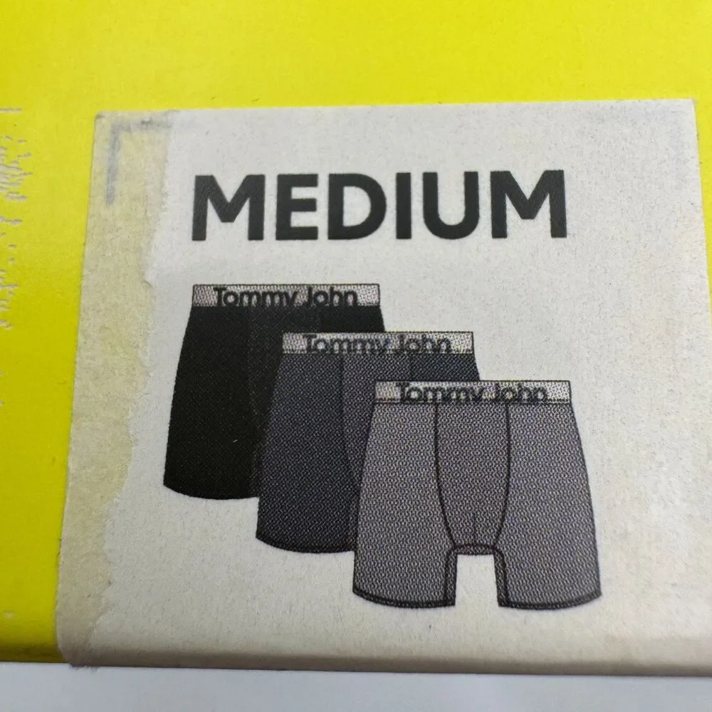 Tommy John Men's 3 Pack Essential 360 Sport Micro Boxer Briefs Medium M NIB